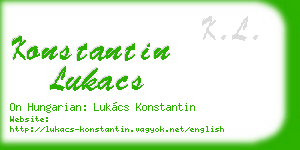 konstantin lukacs business card
