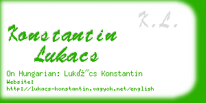 konstantin lukacs business card